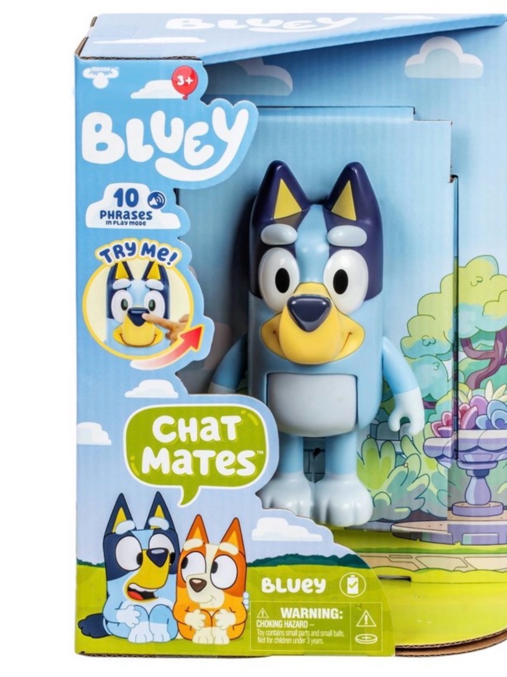 Bluey Chat Mates Blue Talking Figure by Bluey